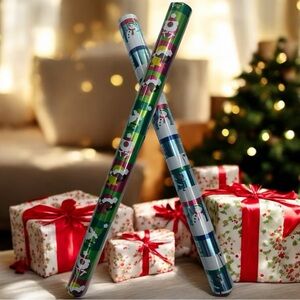 Black Paper Party Festive Wrapping Papers